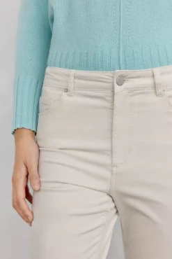 Pantalones terciopelo flare cropped