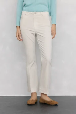 Pantalones terciopelo flare cropped