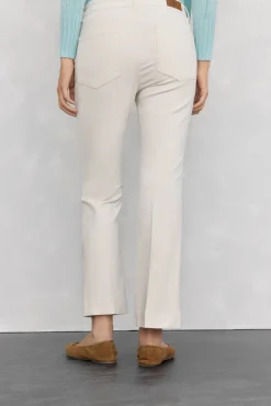 Pantalones terciopelo flare cropped