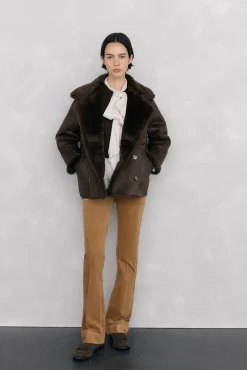 Pantalones terciopelo push up flare