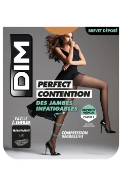 Panty de compresión Perfect Contention transparente piernas cansadas