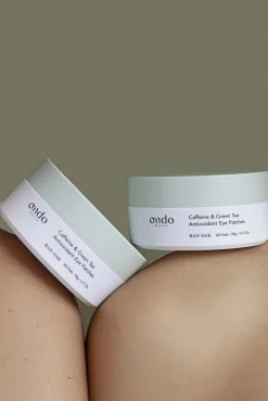 Parches antioxidantes para ojos con cafeína y té verde