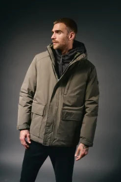 Parka acolchada capucha