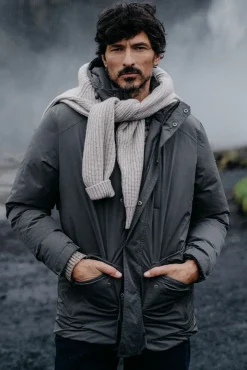 Parka acolchada capucha