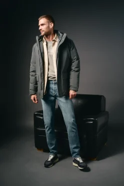 Parka acolchada capucha