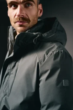 Parka acolchada capucha