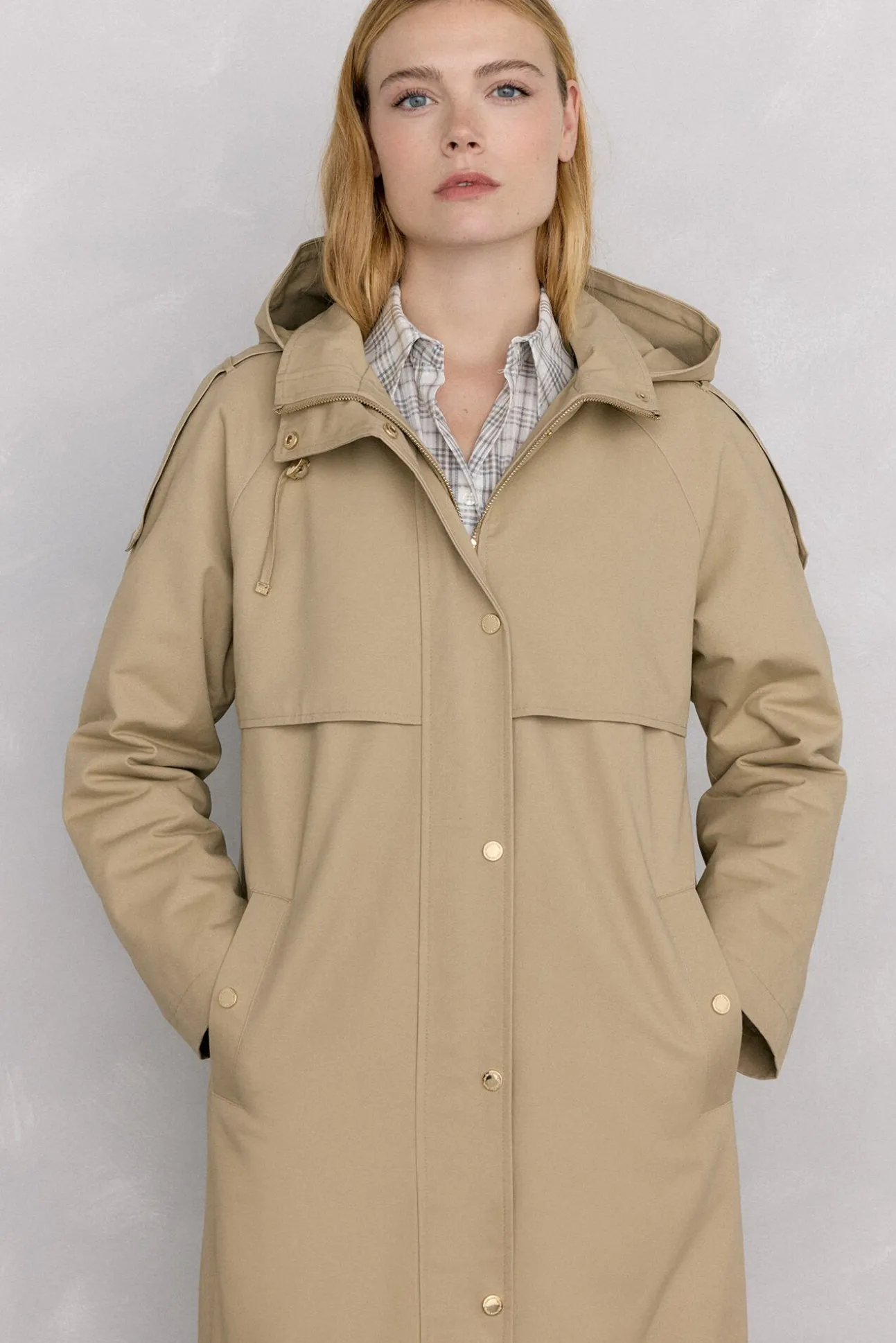 Parka acolchada capucha