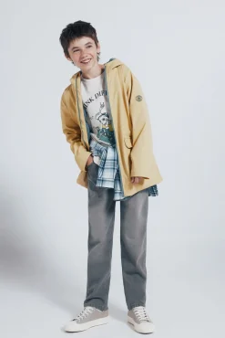 Parka amarillo pastel niño