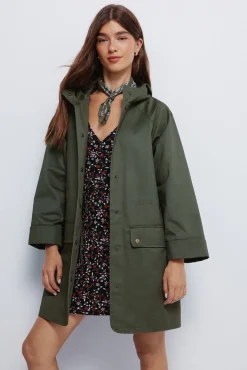 Parka capucha algodón