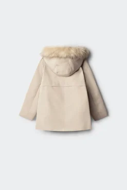 Parka capucha pelo niña