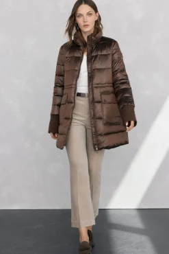 Parka larga acolchada