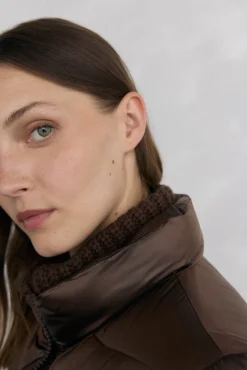 Parka larga acolchada