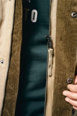 Parka tejido efecto encerado