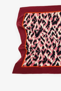 Pañuelo plisado leopardo