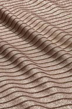 Pañuelo Rectangular Plisado Metálico