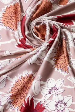 Pañuelo Satinado Estampado Floral