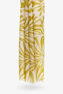 Pañuelo semitransparente con estampado floral