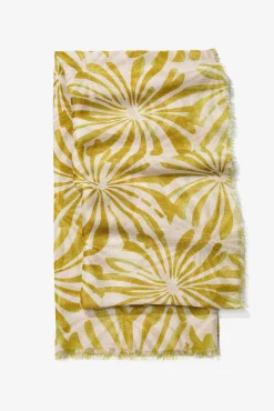 Pañuelo semitransparente con estampado floral