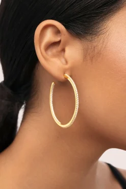 Pendientes Aro Scarlett L Baño Oro