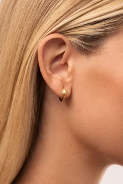 Pendientes Aro Serpiente Baño Oro