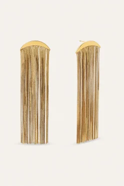 Pendientes Cleopatra Acero Baño Oro