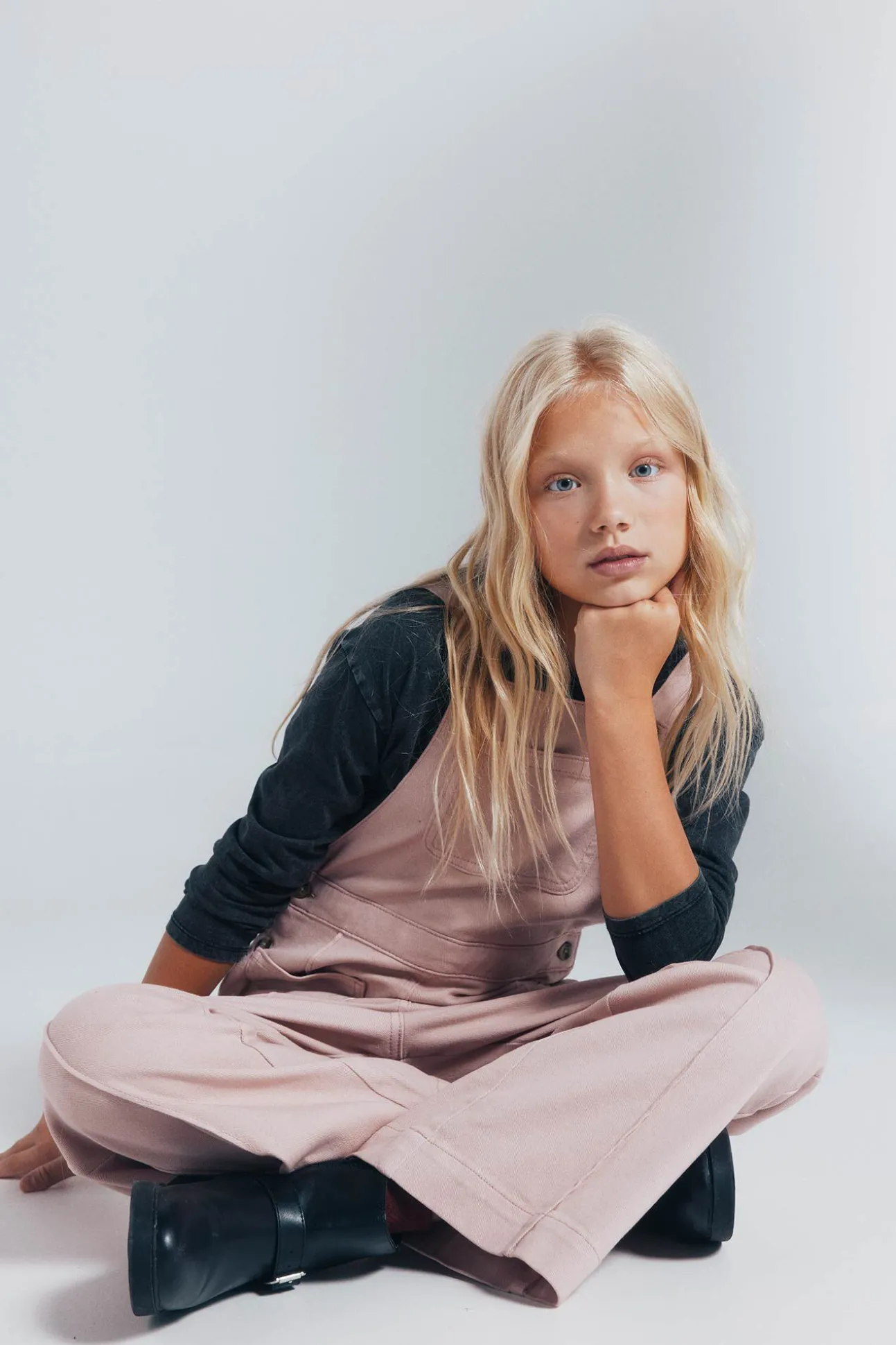 Peto largo bolsillos niña