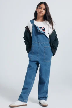 Peto largo vaquero niña