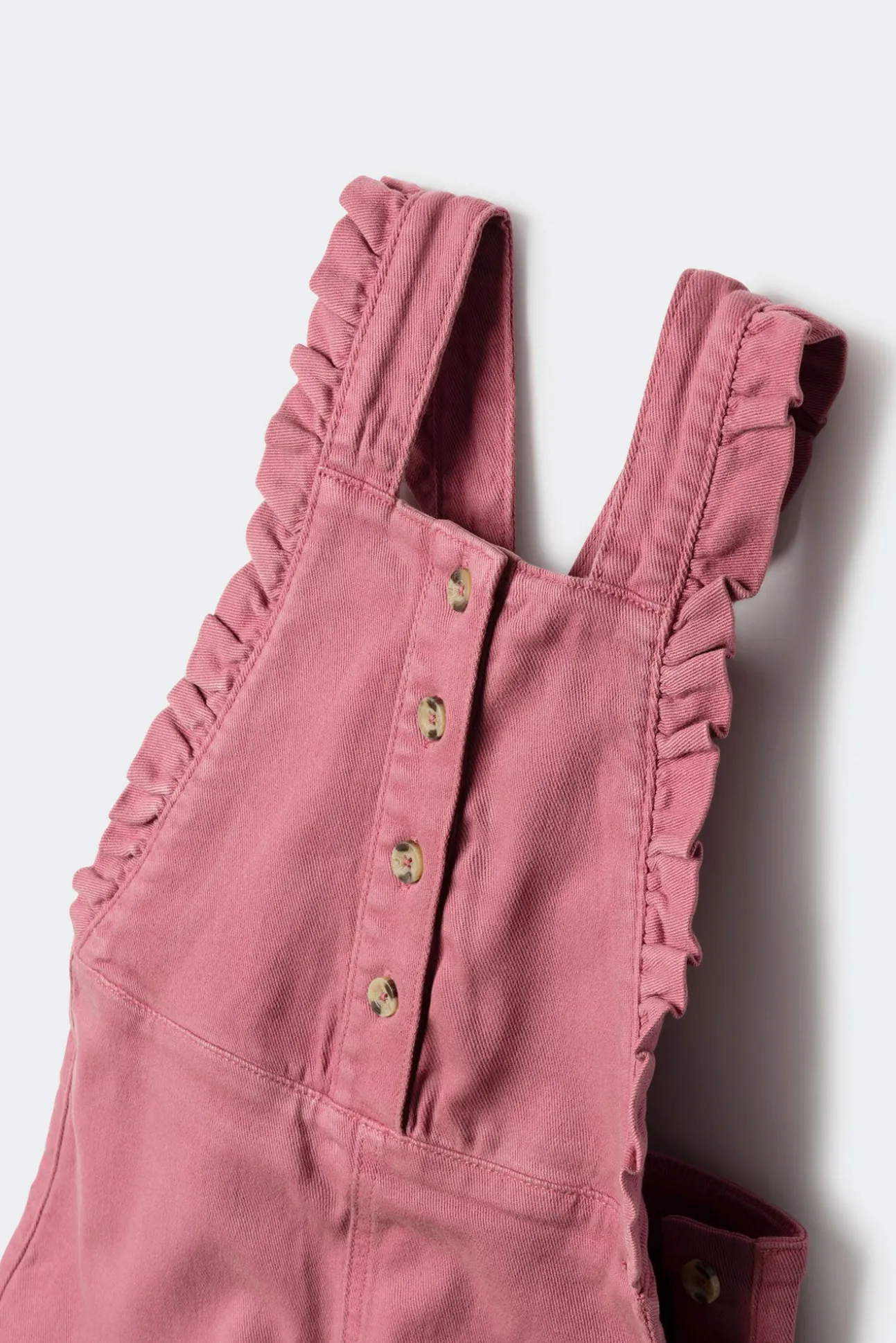 Peto largo volantes niña