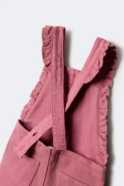 Peto largo volantes niña