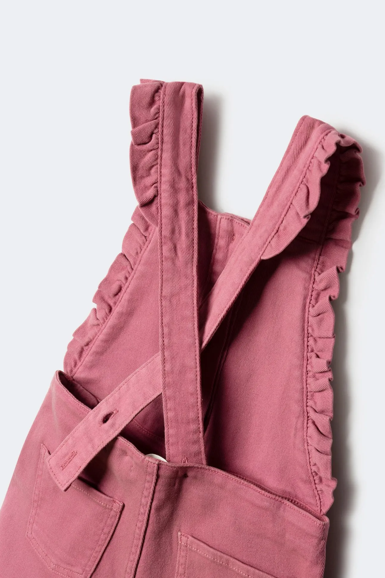 Peto largo volantes niña