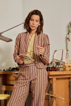 Phoebe. Pantalón a rayas