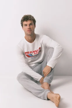 Pijama largo 100% algodón Snoopy