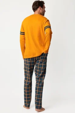 Pijama largo cuadros Paddington para hombre
