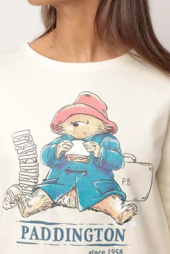 Pijama largo estampado Paddington para mujer