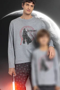Pijama largo estampado Star Wars para hombre