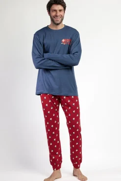Pijama largo Grumpy 100% algodón para hombre