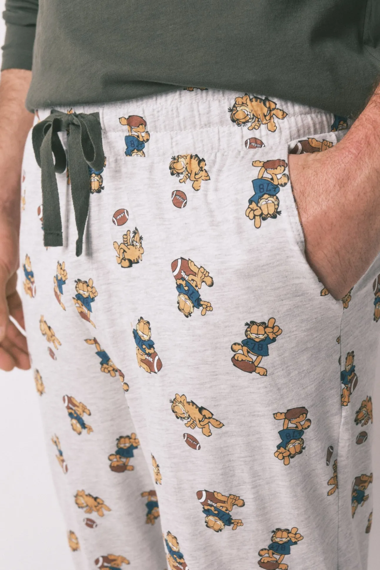 Pijama largo hombre 100% algodón "Garfield"