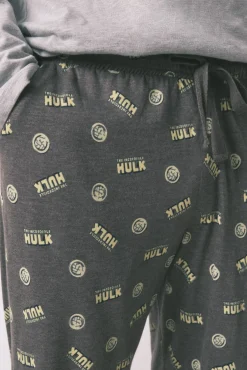 Pijama largo hombre 100% algodón 