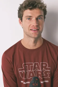 Pijama largo hombre 100% algodón 