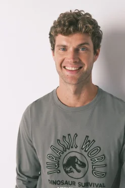 Pijama largo hombre 100% algodón 