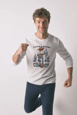 Pijama largo hombre polar "Woody cowboy"