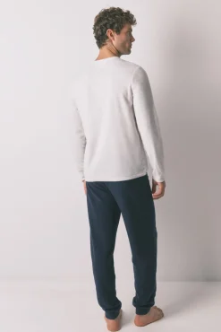 Pijama largo hombre polar 