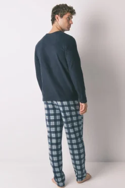 Pijama largo hombre polar azul Muppets