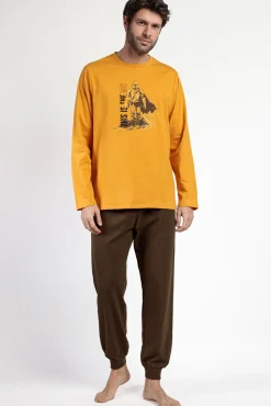 Pijama largo Mandalorian 100% algodón para hombre