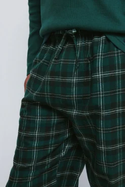 Pijama largo pantalón cuadros