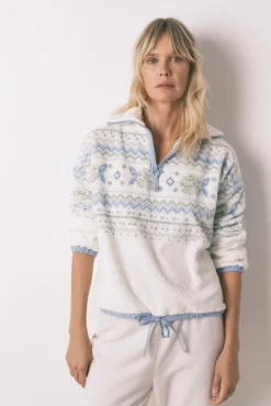 Pijama largo polar Jaquard