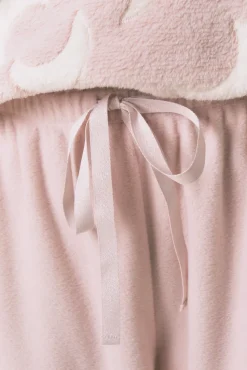 Pijama largo polar mousse lunas