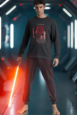 Pijama largo Star Wars 100% algodón para hombre