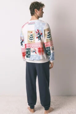 Pijama masculino Stitch tejido polar