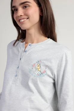 Pijama maternity largo rayas Alicia Wonderland